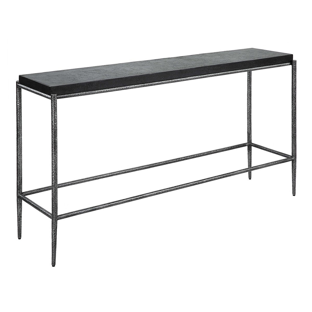 Uttermost Crescendo Black Concrete Console Table-Uttermost-UTTM-22969-Console Tables-4-France and Son