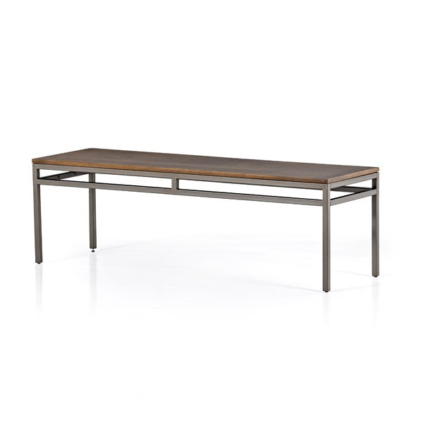 Trey Dining Bench-Four Hands-FH-229885-001-Benches60"-Natural Iron/Auburn Poplar-1-France and Son