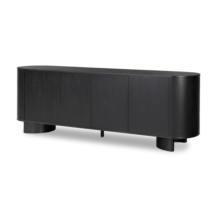 Paden Sideboard-Four Hands-FH-235536-003-Sideboards & CredenzasAged Black Acacia-7-France and Son