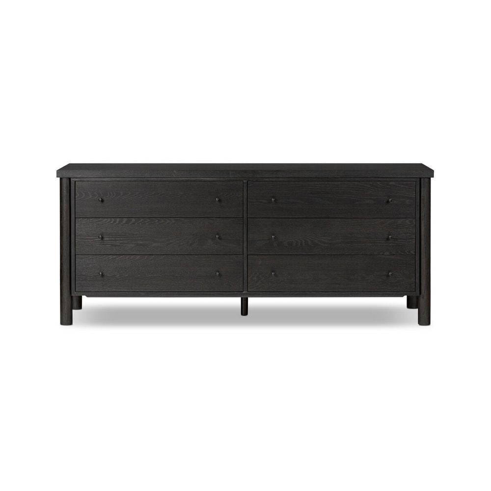 Four Hands Roark 6 Drawer Dresser - Ebony Oak Four Hands Roark 6 Drawer Dresser - Ebony Oak