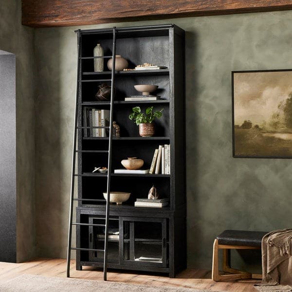 Admont Bookcase And Ladder-Four Hands-FH-237478-002-Bookcases & Cabinets-2-France and Son