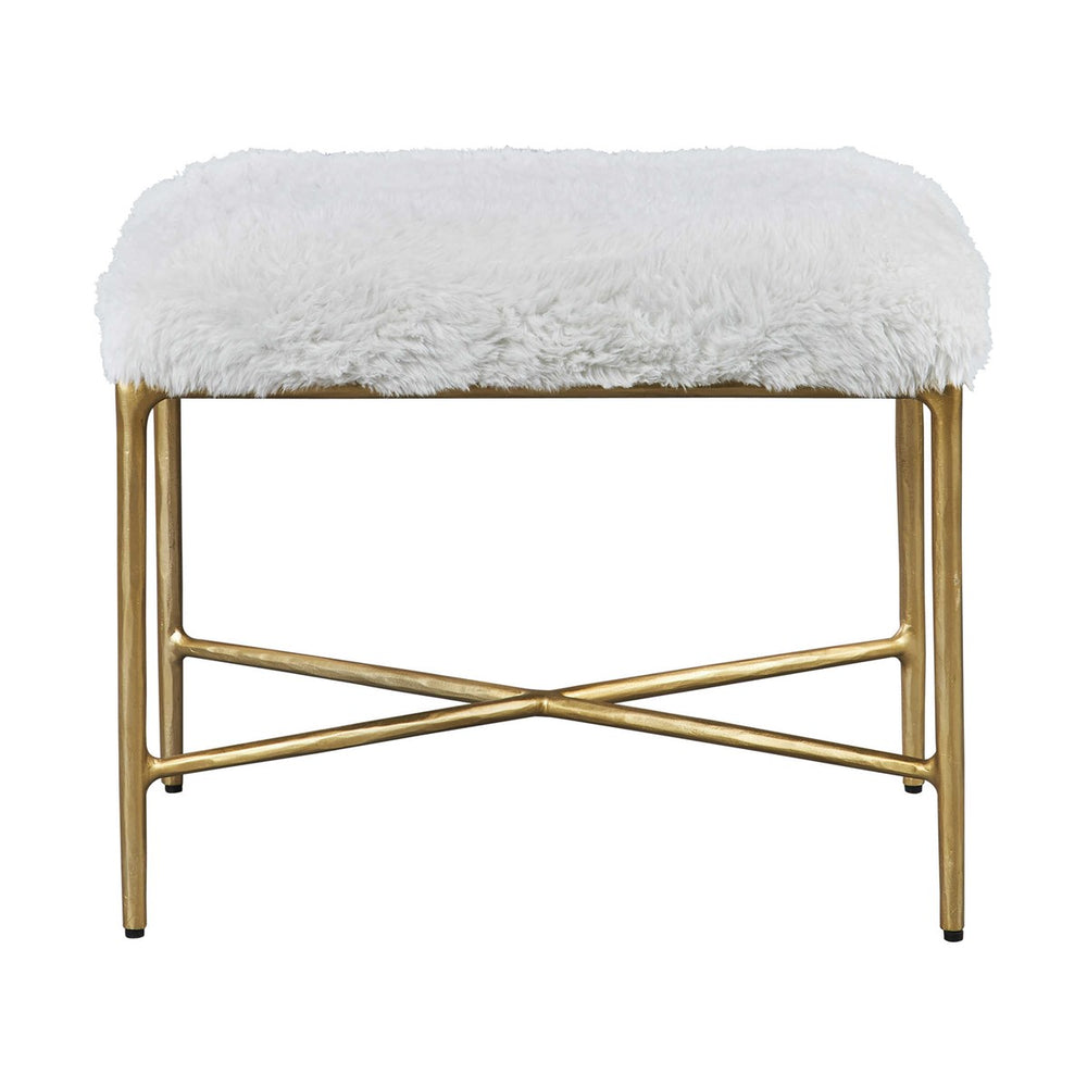Uttermost Charmed Sheepskin Small Bench-Uttermost-UTTM-23784-Benches-2-France and Son