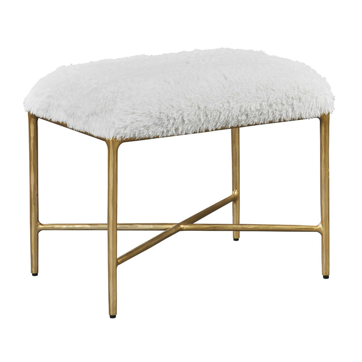 Uttermost Charmed Sheepskin Small Bench-Uttermost-UTTM-23784-Benches-3-France and Son