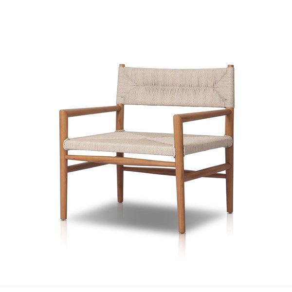 Lomas Outdoor Chair - Natural Teak-Four Hands-FH-238698-001-Outdoor Dining Chairs-1-France and Son