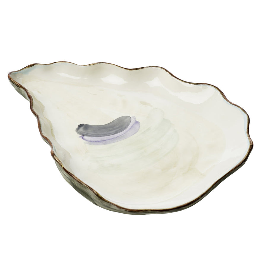 Seaside Oyster Plate, Large, Set of 2-ABIGAILS-ABIGAILS-240715-Decorative Objects-1-France and Son