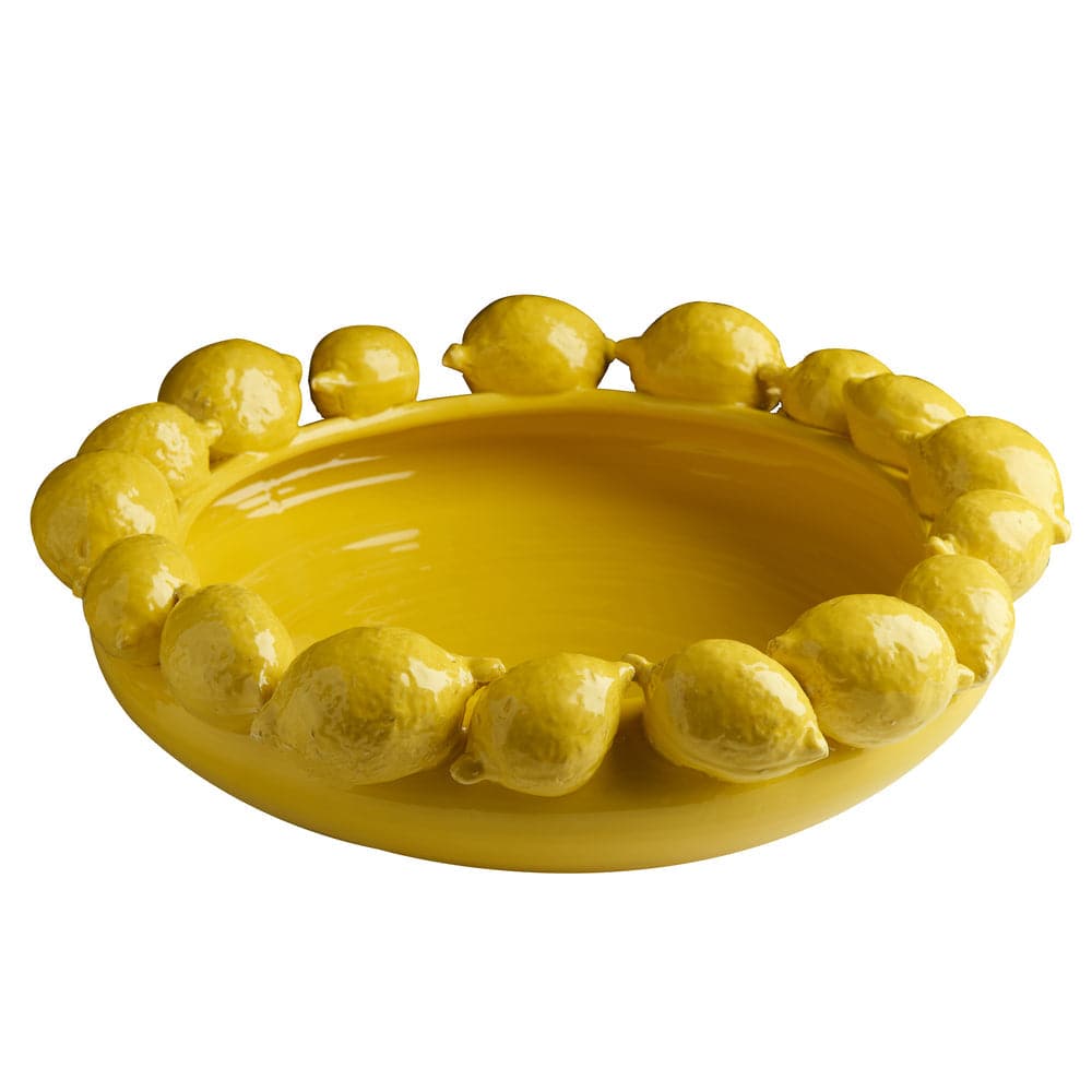 Ceramic Lemon Bowl-ABIGAILS-ABIGAILS-260200-BowlsYellow-3-France and Son