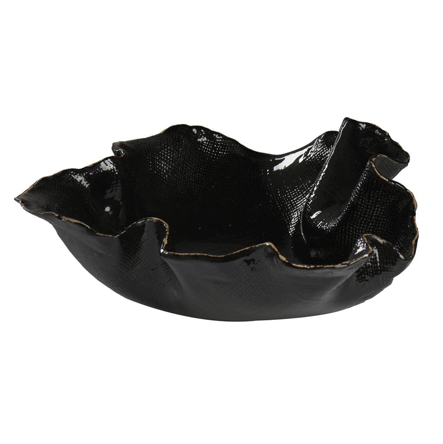 Atelier Free Form Textured Bowl, Black, Small-ABIGAILS-ABIGAILS-260251-Bowls-1-France and Son