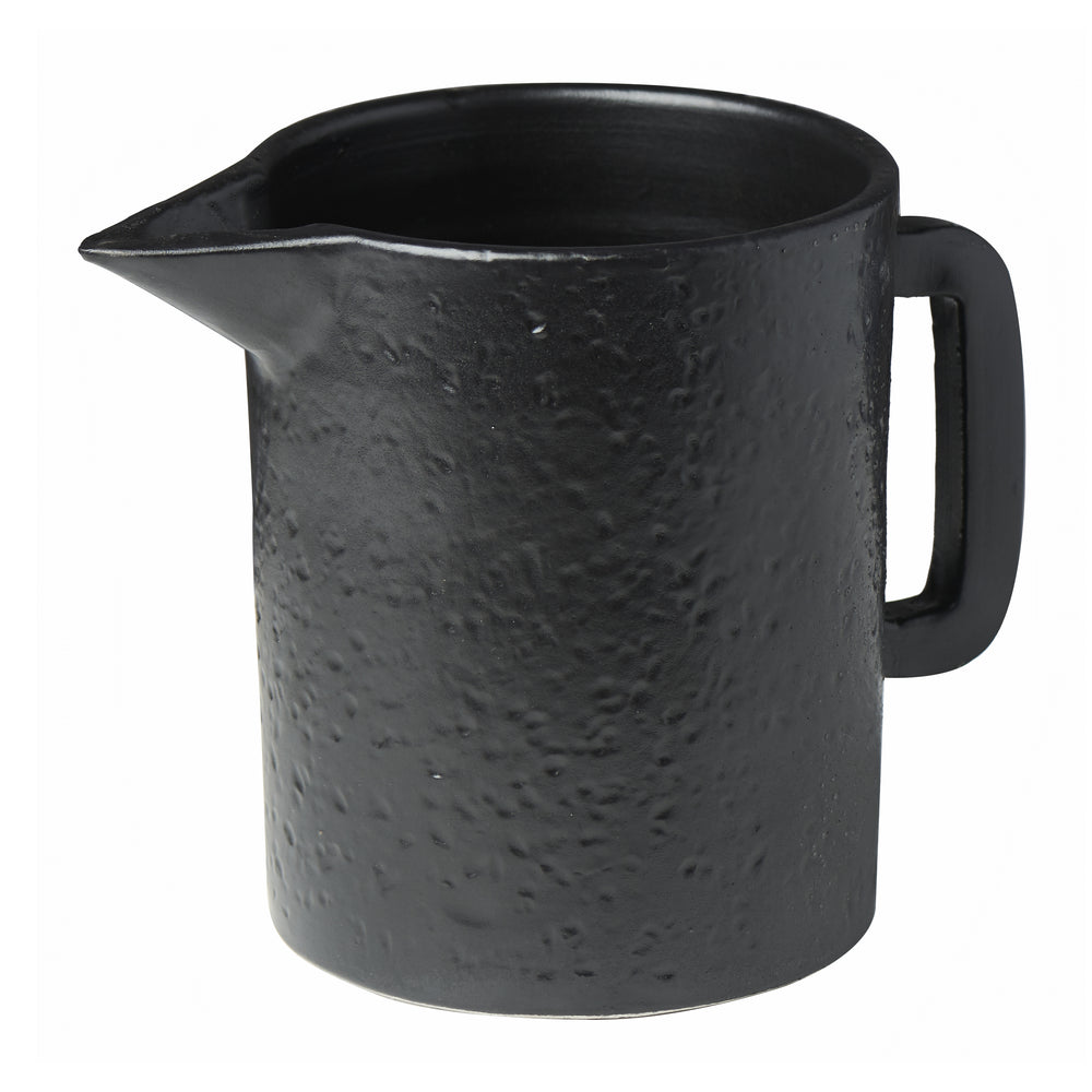 Domino Hammered Pitcher-ABIGAILS-ABIGAILS-260258-Decorative ObjectsBlack-2-France and Son