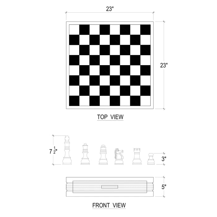 Anna Chess Set-Bramble-BRAM-26916WHDBHD--GamesBlack & White-3-France and Son