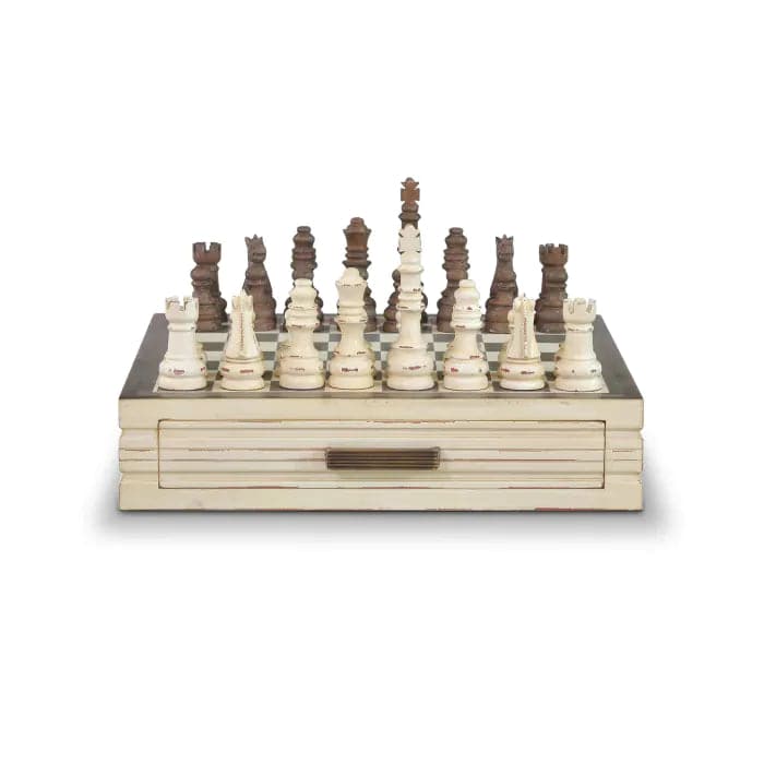 Anna Chess Set-Bramble-BRAM-26916WHDBHD--GamesBlack & White-5-France and Son