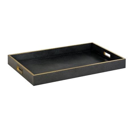 Serving Tray - Large-Oliver Home-OliverH-1230-33-TraysCharcoal-Rectangle-3-France and Son