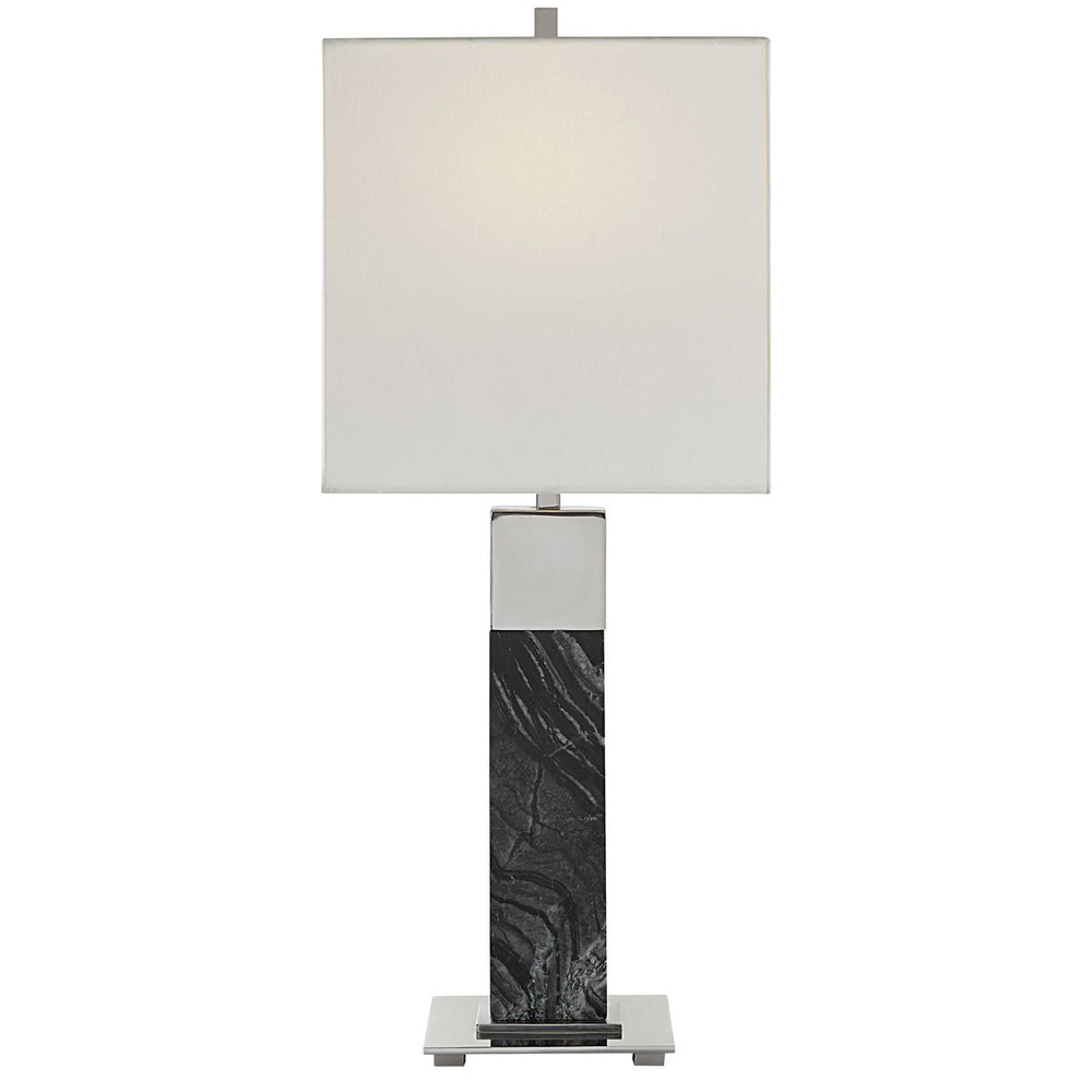 Pilaster Table Lamp - Black Marble-Uttermost-UTTM-30060-1-Table Lamps-2-France and Son