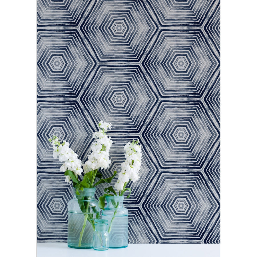 The Hive Wallpaper-Mitchell Black-MITCHB-WCAB461-PM-10-Wall DecorPatterns The Hive-Premium Matte Paper-2-France and Son