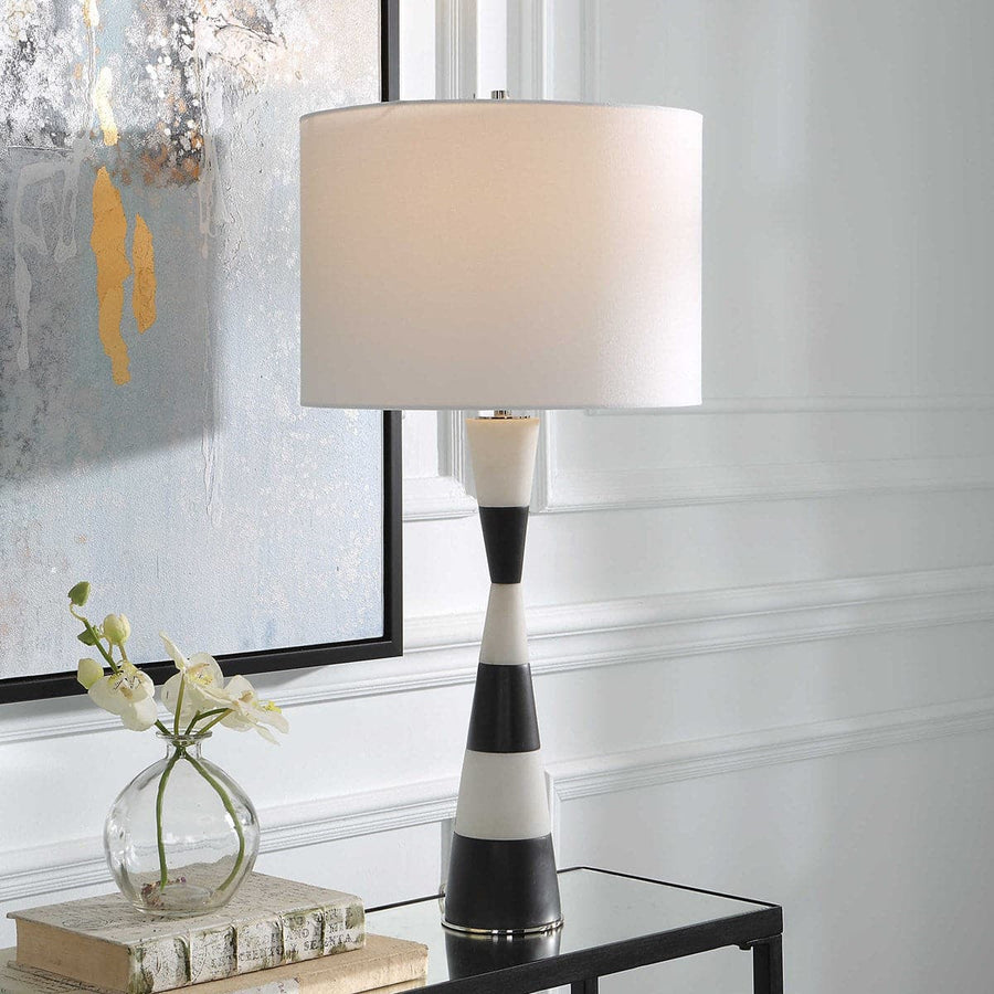 Bandeau Banded Stone Table Lamp-Uttermost-UTTM-30165-1-Table Lamps-1-France and Son