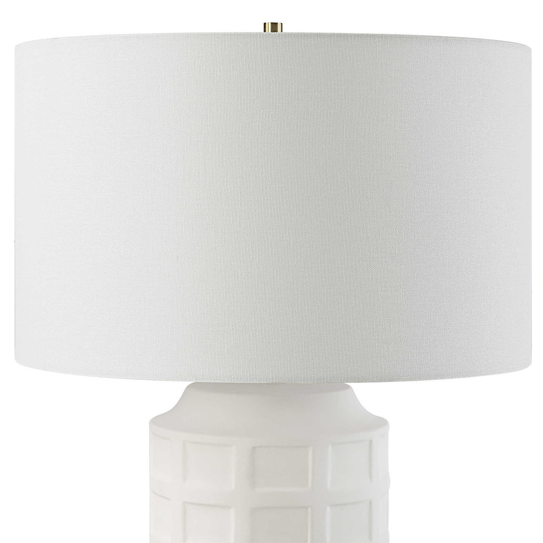 Uttermost Window Pane White Table Lamp-Uttermost-UTTM-30239-Table Lamps-3-France and Son