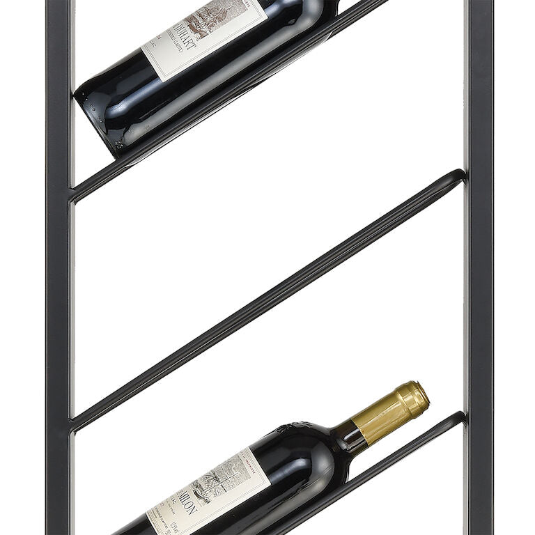 Wavertree Wine Rack - Angled Black-Elk Home-ELK-3187-013-Bar Storage-2-France and Son