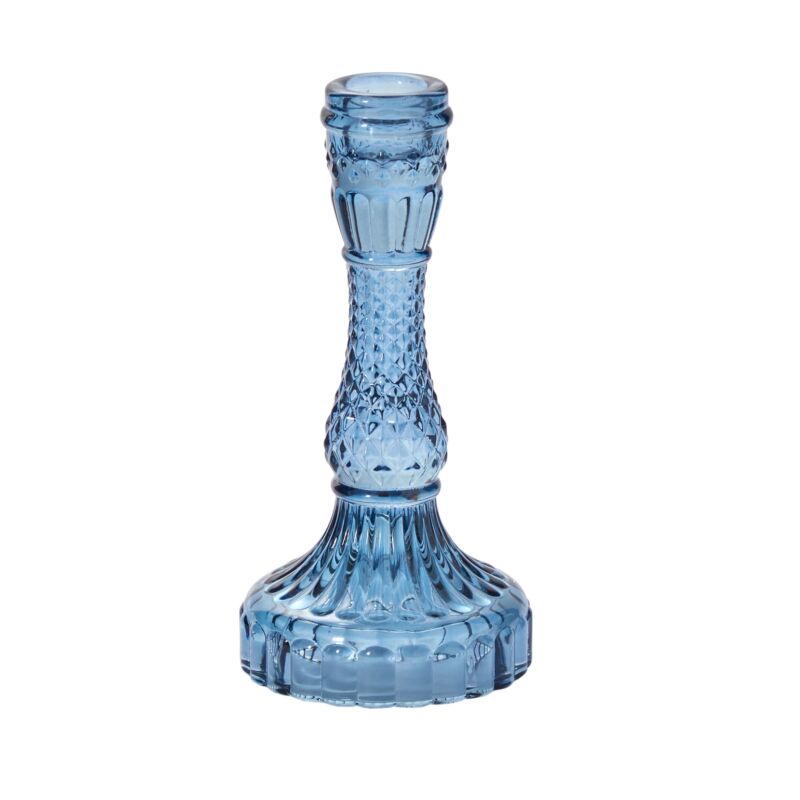 Gillian Candlestick-Accent Decor-ACCENT-32711.30-Candle HoldersLarge-Blue-8-France and Son