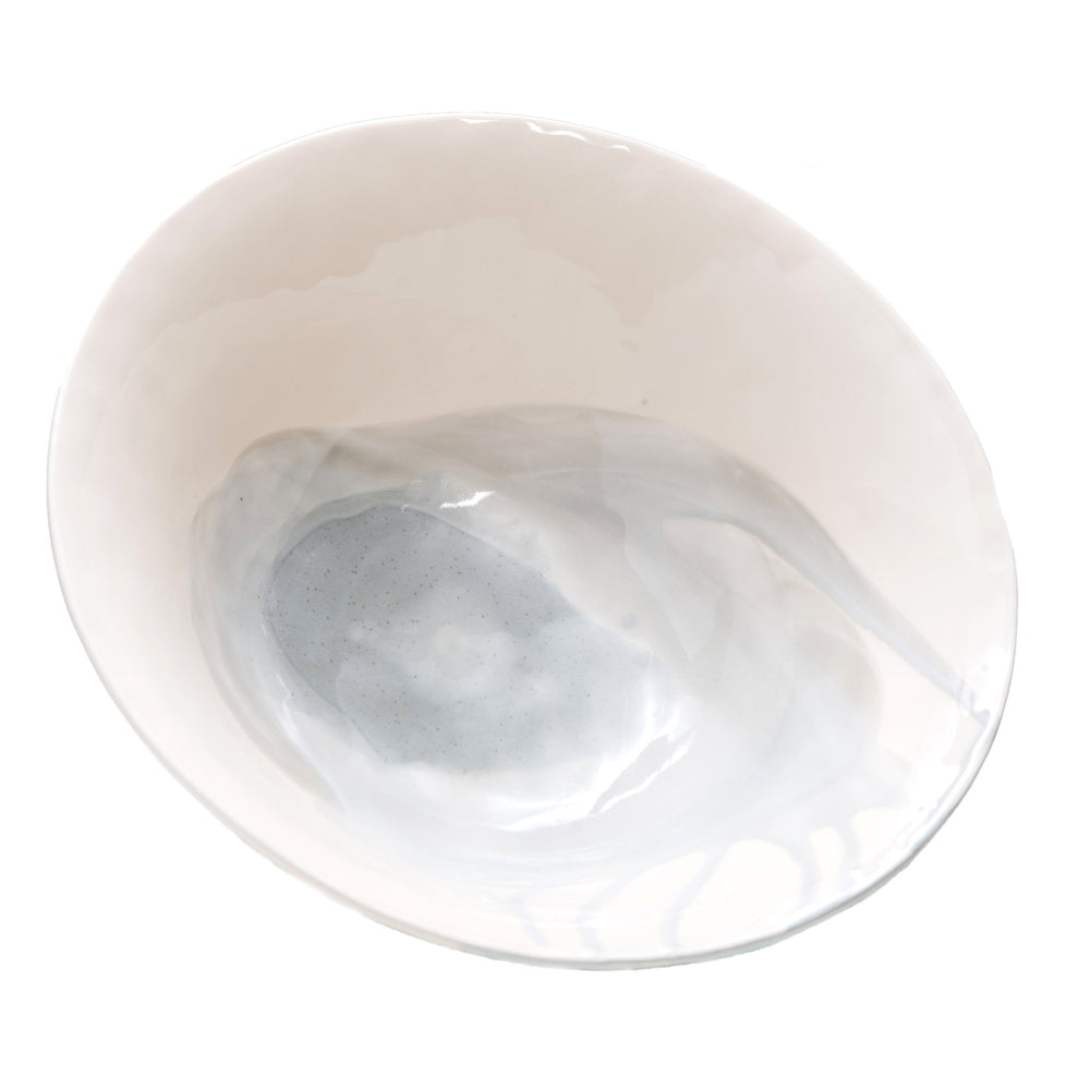 Splash, Ceramic Large Serving Bowl-ABIGAILS-ABIGAILS-400360-BowlsGray and White-2-France and Son