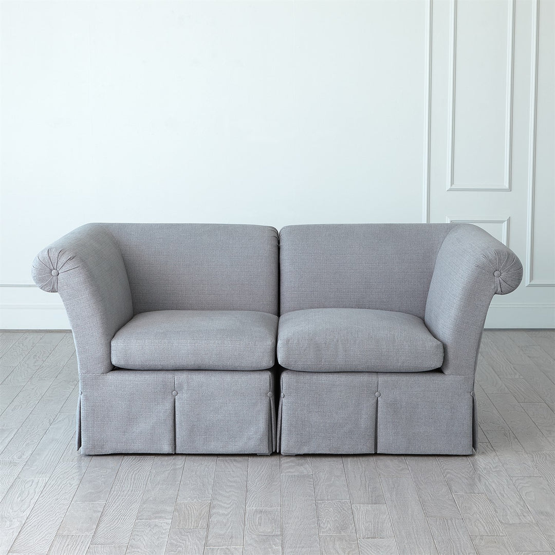 Slipper Sectional - Heather Grey-Global Views-GVSA-2682-SectionalsCorner-6-France and Son