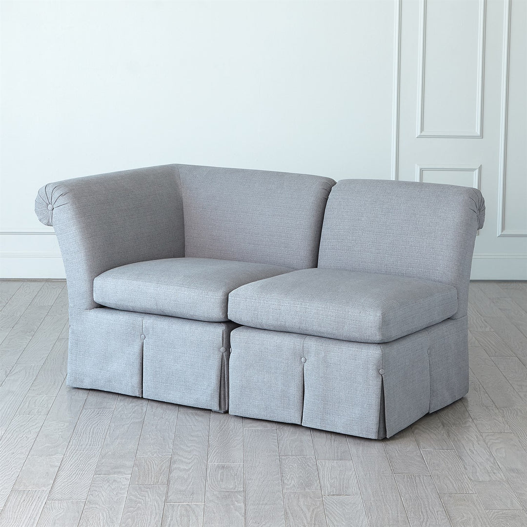Slipper Sectional - Heather Grey-Global Views-GVSA-2682-SectionalsCorner-8-France and Son