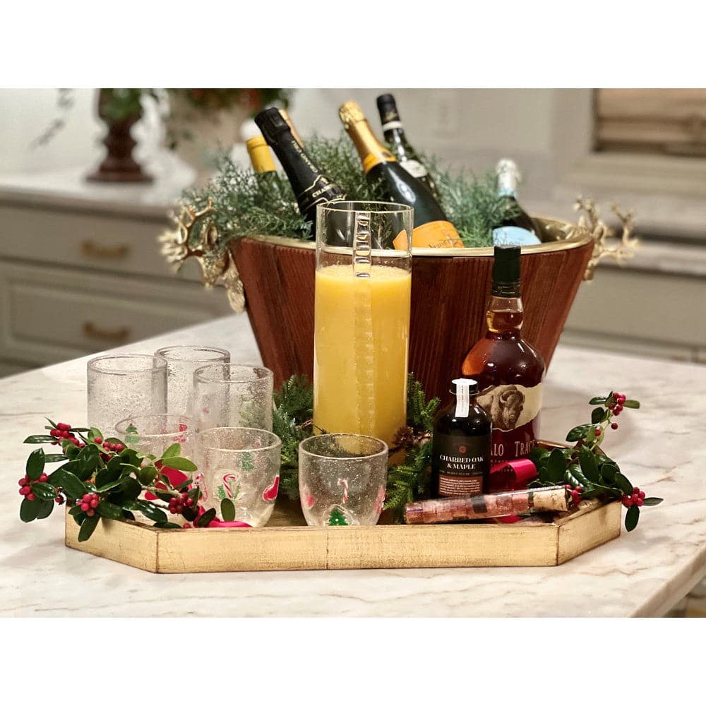 Champagne Cooler w/ Brass Stags Head-ABIGAILS-ABIGAILS-547418-Decorative Objects-2-France and Son
