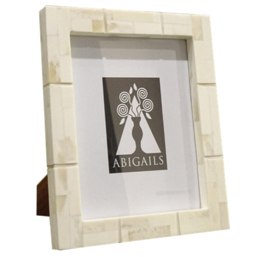 Inlaid Frame 8X10 Photo-ABIGAILS-ABIGAILS-550004-Decorative ObjectsBone-1-France and Son