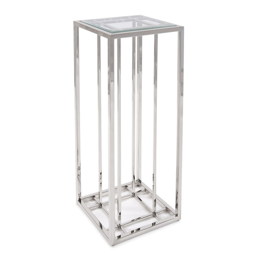 Echo Stainless Steel Pedestal-The Howard Elliott Collection-HOWARD-58033-Side Tables-2-France and Son