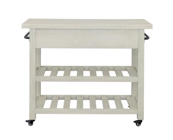 Alcott Orchard Park Two Drawer Kitchen Cart-Coast2Coast Home-C2CA-30434-Bar Storage-5-France and Son