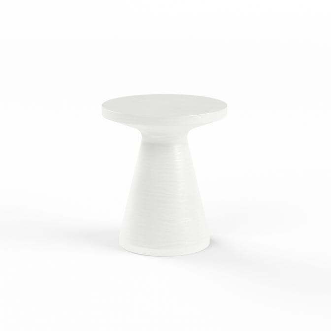 GRC Round End Table - Bone-Sunset West-SUNSET-6203-BRET-Side Tables-1-France and Son