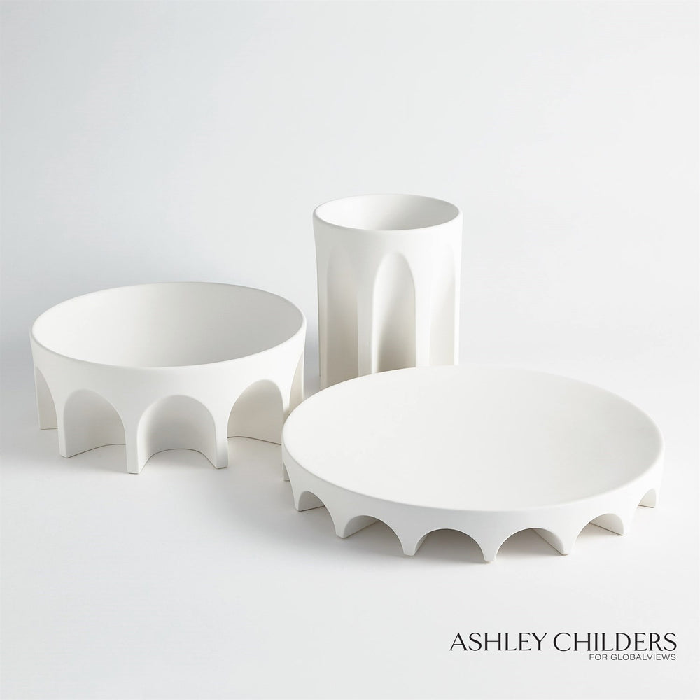 Arches Tabletop Collection-Global Views-GVSA-ASH1.10051-DecorWide Bowl-2-France and Son
