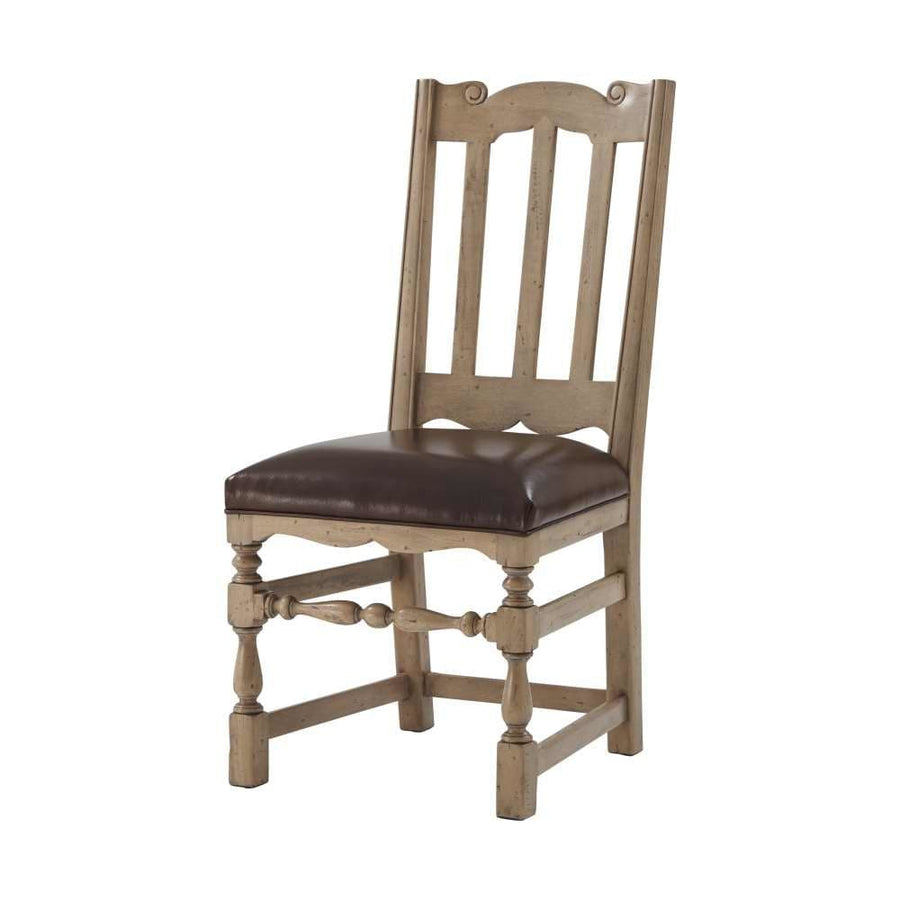 Country Seat Side Chair-Theodore Alexander-THEO-CB40013.2ABI-Dining Side Chair-1-France and Son