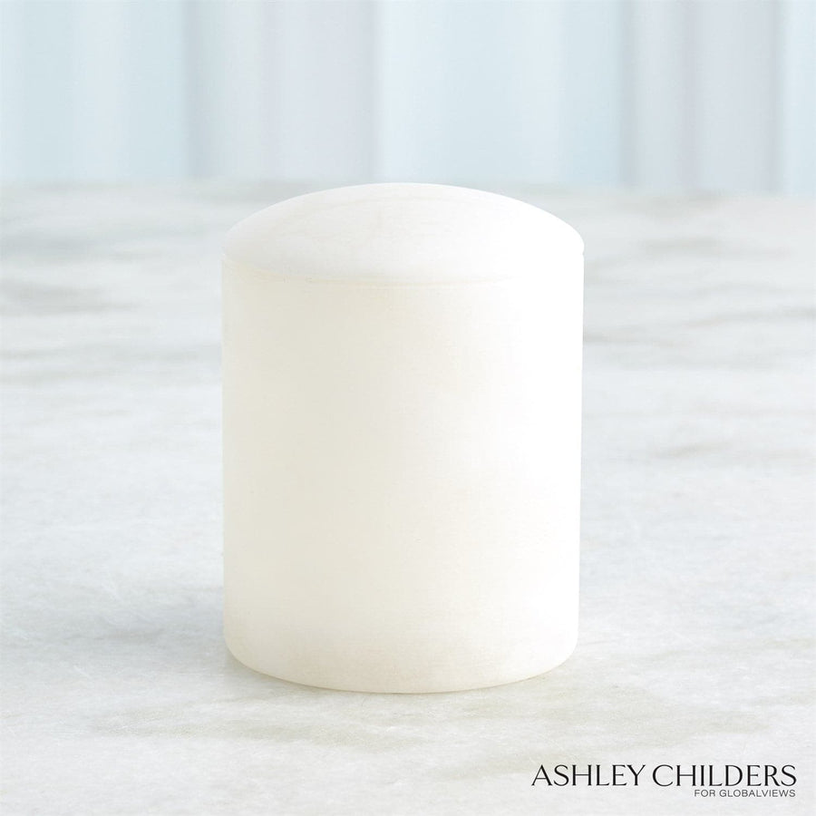 Gala Alabaster Canister-Global Views-GVSA-ASH3.30072-DecorWhite-1-France and Son