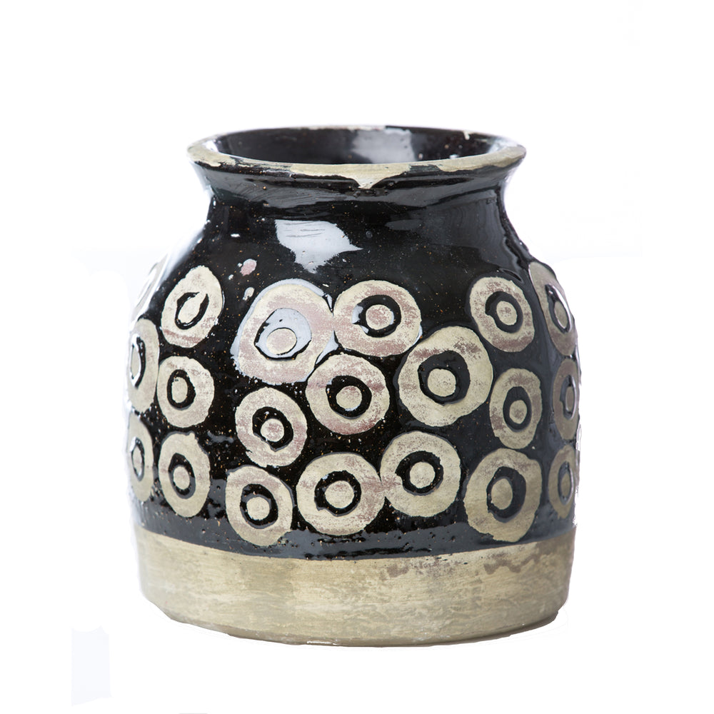 Vinci Moroccan Ceramic Vase-ABIGAILS-ABIGAILS-717805-VasesCircles-2-France and Son