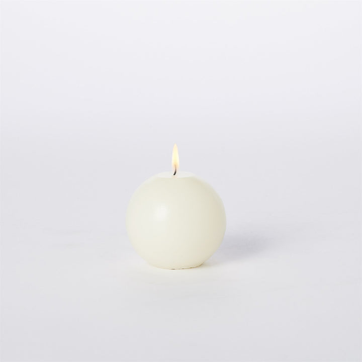 Ball Candle - Unscented-Global Views-GVSA-5142-Decorative Objects3"-3-France and Son
