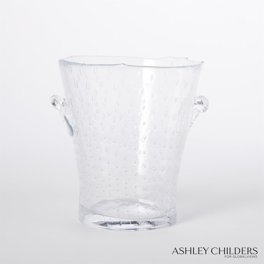 Champagne Bucket - Clear Seeded-Global Views-GVSA-ASH6.60041-Bar Decor-1-France and Son