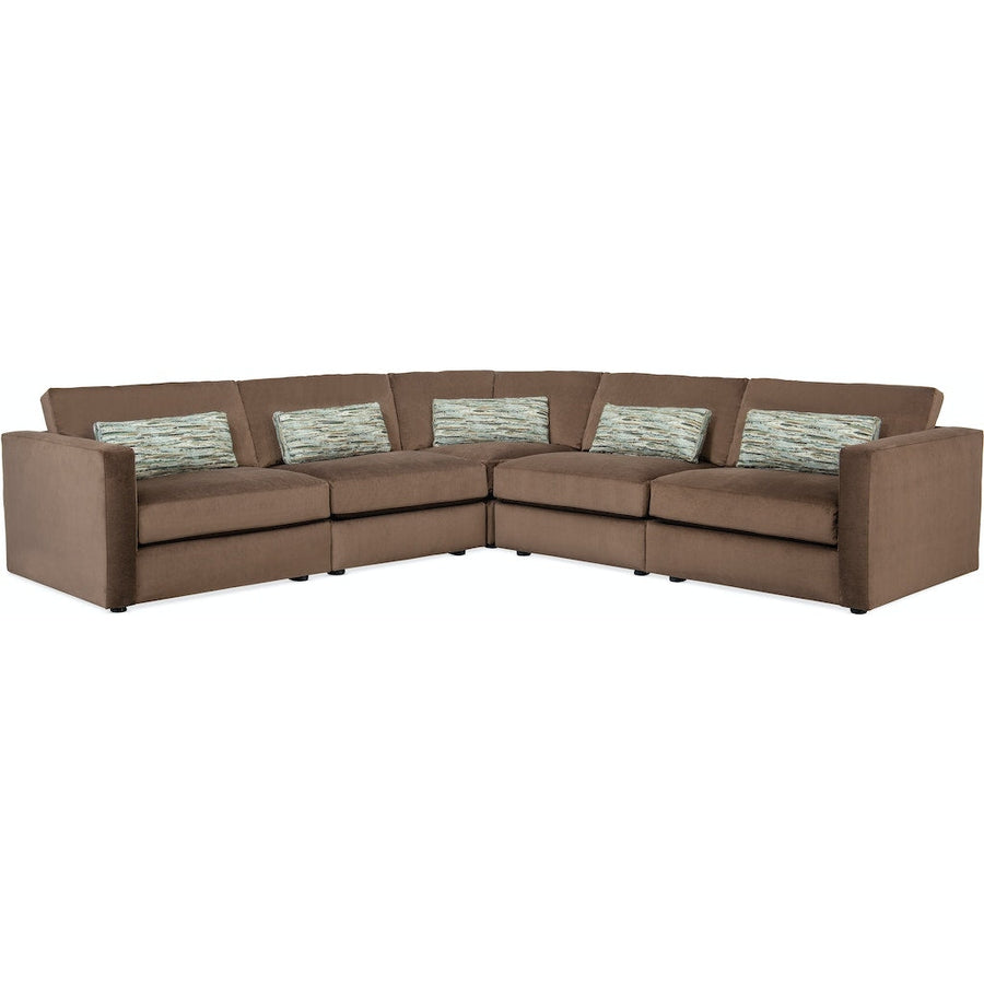 Cobble Hill Sectional Living Room 7350-Hooker Furniture Custom-HFC-7350-Sectionals-1-France and Son