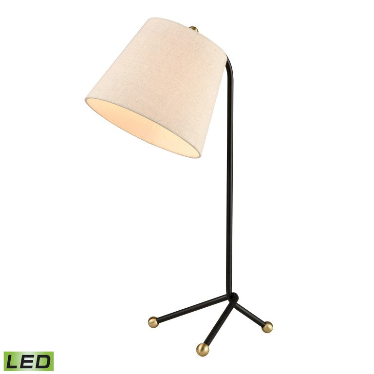Pine Plains 25'' High 1-Light Table Lamp - Black - Includes LED Bulb-Elk Home-ELK-77205-LED-Table Lamps-1-France and Son