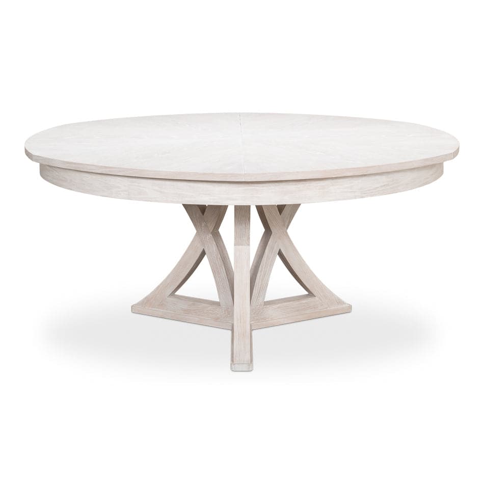 Casual Jupe Dining Table-SARREID-SARREID-78-183-6-Dining TablesLarge-Whitewash White-21-France and Son
