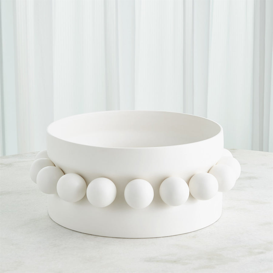 Hera Bowl-Global Views-GVSA-CA1.10002-Decorative ObjectsMatte White-1-France and Son