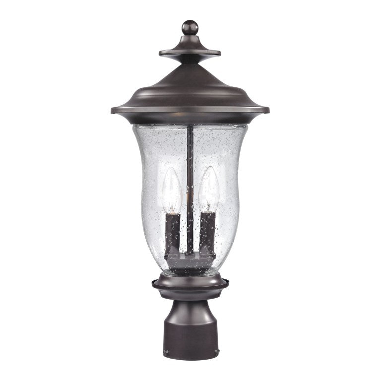 Trinity 20'' High 2-Light Outdoor Post Light-Elk Home-ELK-8002EP/75-Outdoor Post Lanterns-1-France and Son