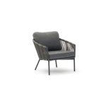 Yarrow Chair and Ottoman-Whiteline Modern Living-WHITELINE-CH1734-GRY-Outdoor Lounge Chairs-2-France and Son