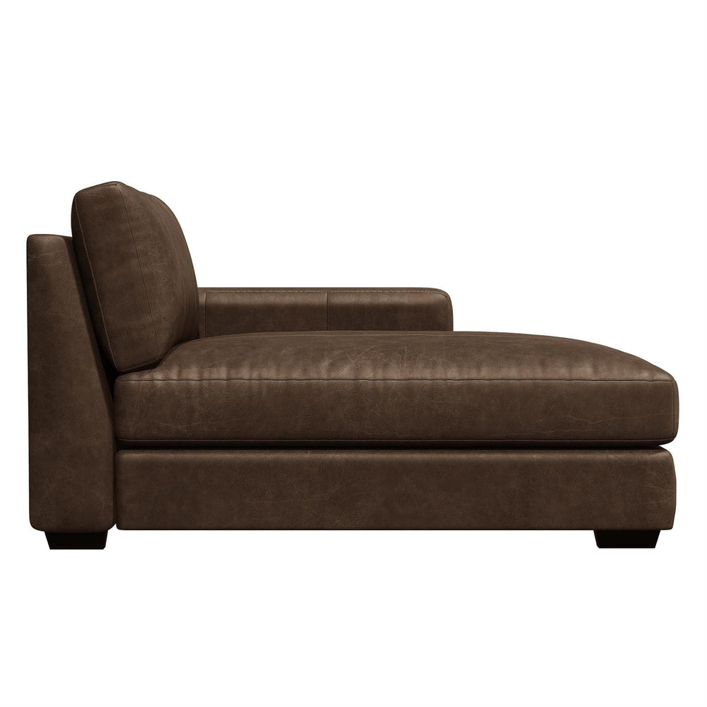 Dawkins Leather Right Arm Chaise-Bernhardt-BHDT-9237LO-Chaise Lounges-2-France and Son