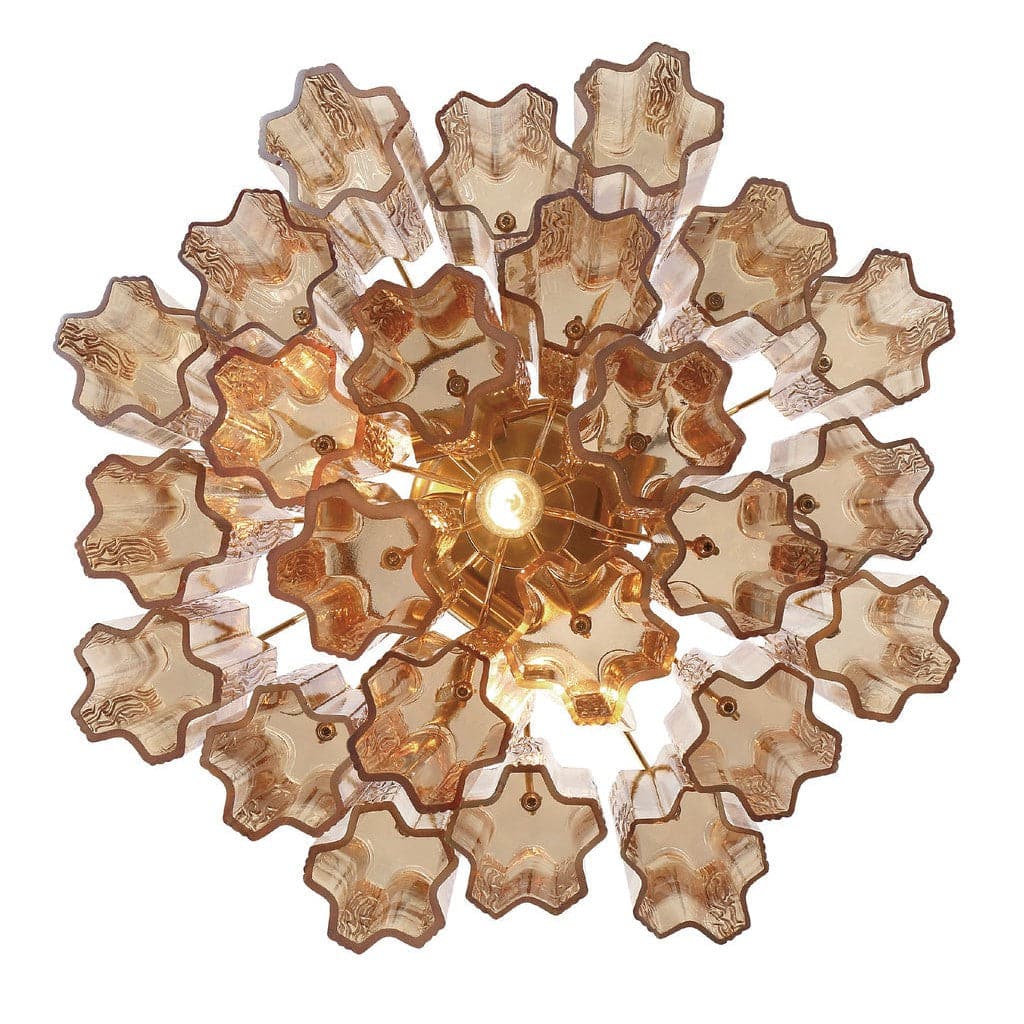 Addis 4 Light Ceiling Mount-Crystorama Lighting Company-CRYSTO-ADD-300-AG-AM_CEILING-Flush MountsAged Brass-Tronchi Glass Amber-9-France and Son