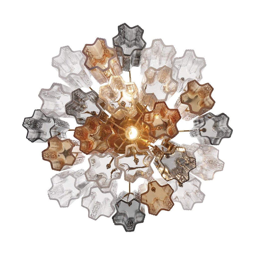 Addis 4 Light Ceiling Mount-Crystorama Lighting Company-CRYSTO-ADD-300-AG-AM_CEILING-Flush MountsAged Brass-Tronchi Glass Amber-10-France and Son