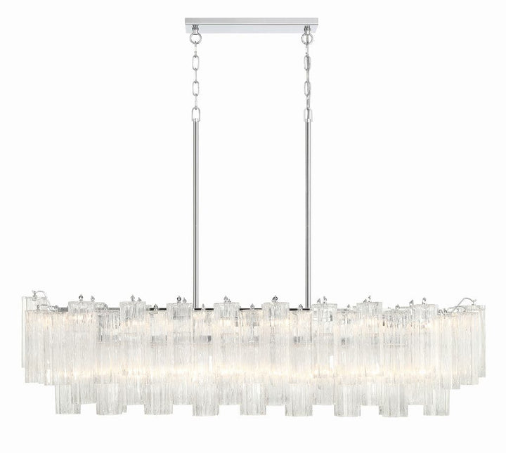 Addis 14 Light Chandelier-Crystorama Lighting Company-CRYSTO-ADD-317-CH-CL-ChandeliersTronchi Glass Clear-Polished Chrome-20-France and Son