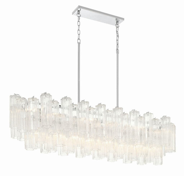 Addis 14 Light Chandelier-Crystorama Lighting Company-CRYSTO-ADD-317-AG-AM-ChandeliersTronchi Glass Amber-Aged Brass-23-France and Son