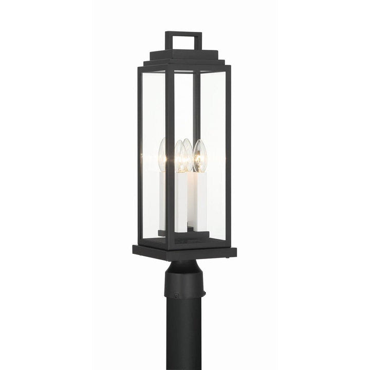 Aspen 4 Light Outdoor Post-Crystorama Lighting Company-CRYSTO-ASP-8919-MK-Outdoor Post Lanterns-1-France and Son