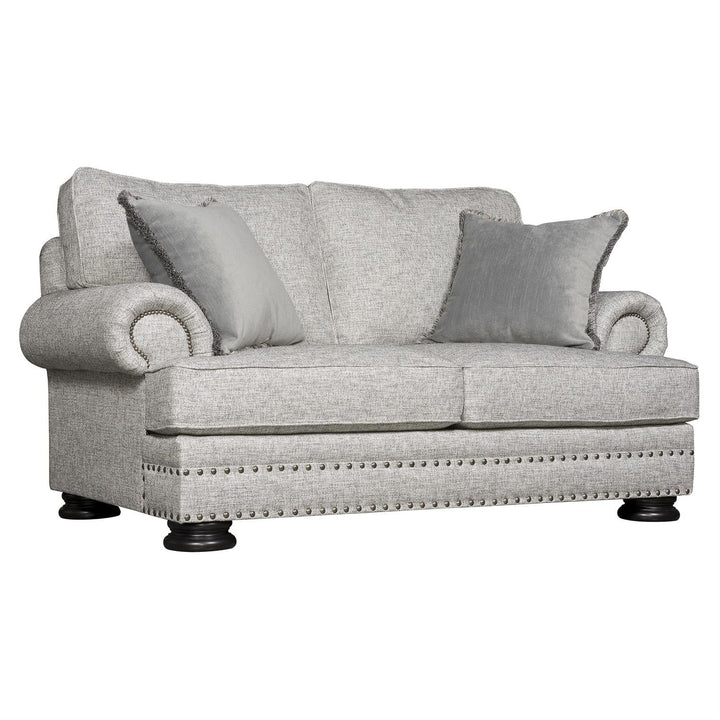 Foster Fabric Loveseat-Bernhardt-BHDT-B5175A-SofasWith Pillows-Grey-5-France and Son