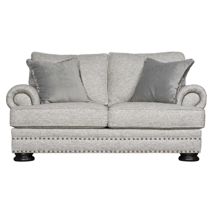 Foster Fabric Loveseat-Bernhardt-BHDT-B5175Y-SofasWithout Pillows-Grey-7-France and Son