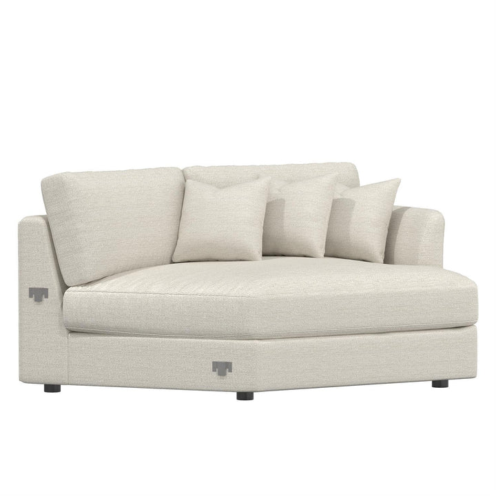 Sydney Fabric Chaise Without Pillows-Bernhardt-BHDT-B9437-Chaise LoungesRight Arm Chaise with Pillows-9-France and Son
